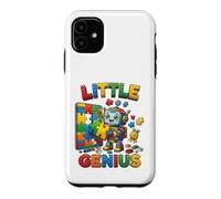 Custodia per iPhone 11 Little Genius Robot Puzzle Builder Design per bambini