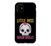 Custodia per iPhone 11 Little Miss Sugar Skull divertente per bambine messicane