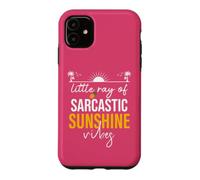 Custodia per iPhone 11 Little Ray of Sarcastic Sunshine Hello Summer Vibes Beach