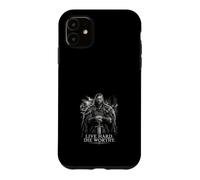 Custodia per iPhone 11 Live Hard - Fustella con spada vichinga, design norreno