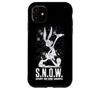 Custodia per iPhone 11 Looney Tunes Bugs Bunny S.N.O.W. Christmas
