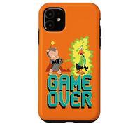 Custodia per iPhone 11 Looney Tunes Porky and Daffy Game Over