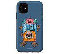 Custodia per iPhone 11 Looney Tunes Taz Just Hanging