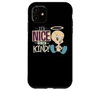 Custodia per iPhone 11 Looney Tunes Tweety Nice To Be Kind