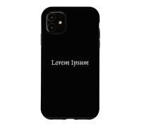 Custodia per iPhone 11 Lorem Ipsum Latino Segnaposto Macchina da scrivere Geek