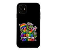 Custodia per iPhone 11 L'orgoglio non va mai estinto T-Rex Gay-saurus
