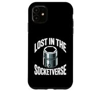Custodia per iPhone 11 Lost In The Socketverse - Presa da 10 mm, per meccanici di auto