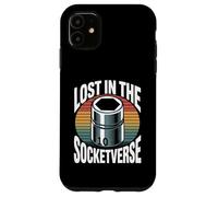 Custodia per iPhone 11 Lost In The Socketverse - Presa da 10 mm, per meccanici di auto