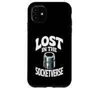 Custodia per iPhone 11 Lost In The Socketverse - Presa da 10 mm, per meccanici di auto