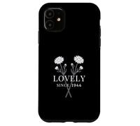 Custodia per iPhone 11 Lovely Since 1944 - Compleanno floreale vintage con margherite