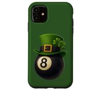 Custodia per iPhone 11 Lucky Eight 8 Ball Shirt with Shamrock and Four Leaf Clover