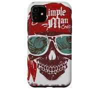 Custodia per iPhone 11 Lynyrd Skynyrd Skull Crossbones Simple Man Pirate Retro Rock