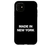Custodia per iPhone 11 Made in New York, Cool New York City Quotes Graphic