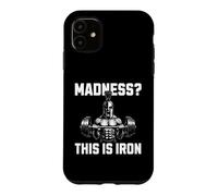 Custodia per iPhone 11 Madness This Is Iron Spartan Warrior Powerlifting Gym Fit