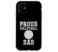 Custodia per iPhone 11 Maglietta Proud Volleyball Dad - Game Day Sports Parent