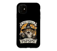 Custodia per iPhone 11 Maine Coon Cat Wizard You Shall Not PSPS Fantasy Magic