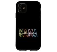Custodia per iPhone 11 Mama Letters, stampa colorata per la festa della mamma