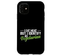 Custodia per iPhone 11 Mangio carne identifica come divertente vegetariano