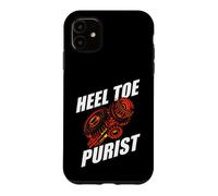 Custodia per iPhone 11 Manual Transmission Heel Toe Purist Three Pedals Gearbox