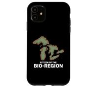Custodia per iPhone 11 Mappa - Cittadino dei laghi della Bio-Regione