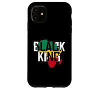 Custodia per iPhone 11 Mappa dell'Africa Royal Pride Black King