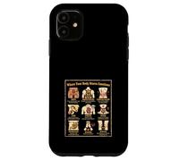 Custodia per iPhone 11 Mappa Emozioni Nel Corpo Psicologia Vintage