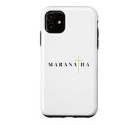 Custodia per iPhone 11 Maranatha citazione greca vieni signore gesù