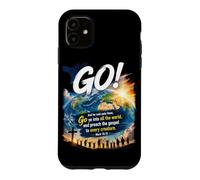 Custodia per iPhone 11 Mark 16:15 Go Into All The World and Preach The Gospel