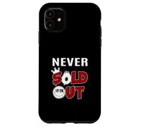 Custodia per iPhone 11 Maroon Rosso Borgogna Never Sold Out Grafica Borgogna