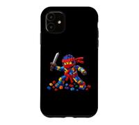 Custodia per iPhone 11 Master Builder Ninja Building Blocks Brick Builders Toys Kid