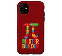 Custodia per iPhone 11 Master Builder Pi Simbolo Pi Mattoni Pi Blocchi Brick Builder