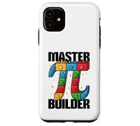 Custodia per iPhone 11 Master Builder Pi Simbolo Pi Mattoni Pi Blocchi Happy Pi Day