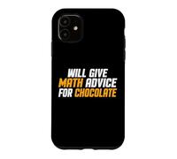 Custodia per iPhone 11 Matematica, Insegnante divertente darà consigli di matematica per il cioccolato