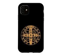 Custodia per iPhone 11 Medaglia di San Benedetto PAX Pace e Protezione