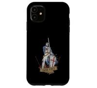 Custodia per iPhone 11 Medievale Guerriero Santo Cavaliere Templare Deus Vult Vintage