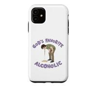 Custodia per iPhone 11 Meme alcolico divertente alcolico preferito di Dio