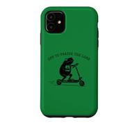 Custodia per iPhone 11 Meme cristiano per lodare il monopattino Lord Frog