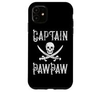 Custodia per iPhone 11 Mens Boat Capitan PawPaw - canottaggio nonno nautico regalo