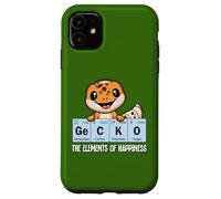 Custodia per iPhone 11 Mens Womens Kids Kawaii Reptile Elements Leopard Gecko Lover