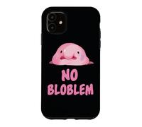 Custodia per iPhone 11 Mens Womens Kids No Bloblem Blobfish Lover
