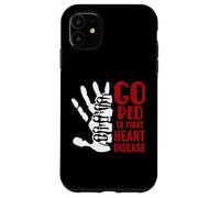 Custodia per iPhone 11 Mese del cuore americano - Diventa rosso per la consapevolezza delle malattie cardiache