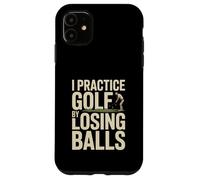 Custodia per iPhone 11 Mi alleno a golf perdendo le palle