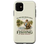 Custodia per iPhone 11 Migliori Uomini Pesca Negli Anni Ottanta Anni 80 Pescatore Nonno