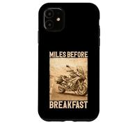 Custodia per iPhone 11 Miles Before Breakfast Moto Adventure Design