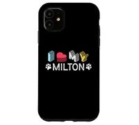 Custodia per iPhone 11 Milton Nome cane personalizzato Milton Pet Lover
