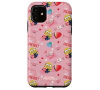 Custodia per iPhone 11 Minions Big Heart All Over Print