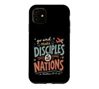 Custodia per iPhone 11 Missioni cristiane retrò Viaggi Bibbia Versi Fede