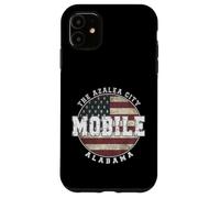 Custodia per iPhone 11 mobile, alabama, vendemmia, bandiera americana