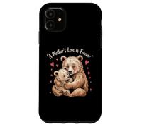 Custodia per iPhone 11 Mom Bear Cub Funny Pregnant Loading Baby Mother