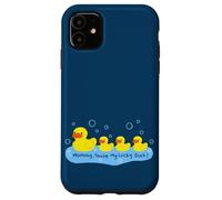 Custodia per iPhone 11 Mommy You're My Lucky Duck Cute Rubber Ducky